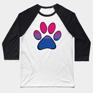 Bisexual Pride Paw Baseball T-Shirt